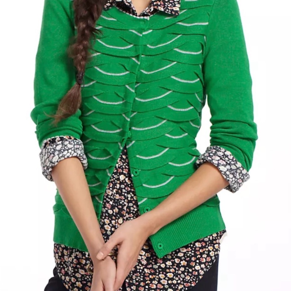 Anthropologie winter Waves Womens Cardigan Sweater
